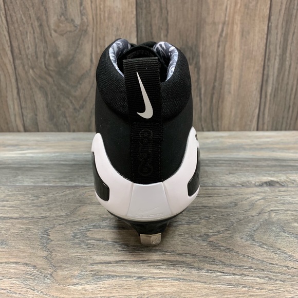 Nike Force Zoom Trout 4 Mens Baseball Cleats Black - Picture 4 of 6